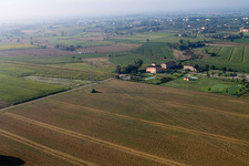 Aerial view of Cegliolo in the state Tuscany, Italy