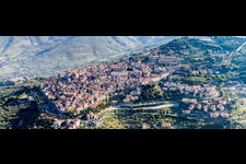 Old Town area and city center in Cortona in Toskana, Italy