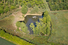 Aerial photograpy of Creti in the state Tuscany, Italy