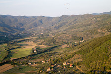 Poggiolo in the state Tuscany, Italy viewn from the air