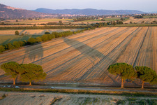 Castroncello in the state Tuscany, Italy from the drone perspective