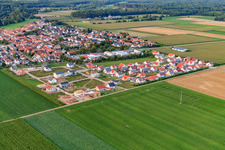 New development area Brotäcker 2nd construction phase in Steinweiler in the state Rhineland-Palatinate, Germany