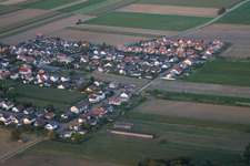 District Hayna in Herxheim bei Landau in the state Rhineland-Palatinate, Germany from a drone