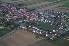 District Hayna in Herxheim bei Landau in the state Rhineland-Palatinate, Germany seen from a drone
