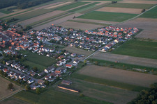 Aerial photograpy of District Hayna in Herxheim bei Landau in the state Rhineland-Palatinate, Germany