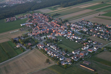 Oblique view of District Hayna in Herxheim bei Landau in the state Rhineland-Palatinate, Germany