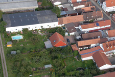 Aerial photograpy of Saarstr in Kandel in the state Rhineland-Palatinate, Germany