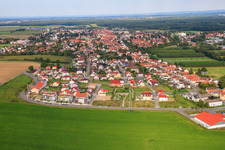 Bird's eye view of Kandel in the state Rhineland-Palatinate, Germany