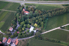 Aerial photograpy of Company premises of SEKA Schutzbelüftung GmbH with halls, company buildings and production facilities in the district Wollmesheim in Landau in der Pfalz in the state Rhineland-Palatinate, Germany