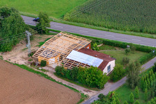 Construction site in the district Schaidt in Wörth am Rhein in the state Rhineland-Palatinate, Germany