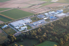 Industrial Park West in Herxheim bei Landau in the state Rhineland-Palatinate, Germany out of the air