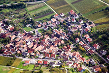 Aerial photograpy of Gleiszellen-Gleishohrbach in the district Gleishorbach in Gleiszellen-Gleishorbach in the state Rhineland-Palatinate, Germany