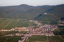 District Diedesfeld in Neustadt an der Weinstraße in the state Rhineland-Palatinate, Germany out of the air