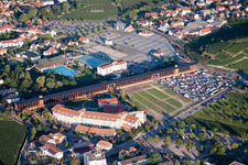 Aerial view of Saltworks in Bad Dürkheim in the state Rhineland-Palatinate, Germany