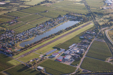 Airfield at Almensee in Bad Dürkheim in the state Rhineland-Palatinate, Germany