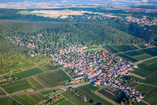 Aerial view of Village view of Am Muenchberg in Bobenheim am Berg in the state Rhineland-Palatinate