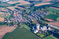 Town View of the streets and houses of the residential areas in Bischheim in the state Rhineland-Palatinate