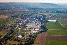 Town View of the streets and houses of the residential areas in Pfaffen-Schwabenheim in the state Rhineland-Palatinate