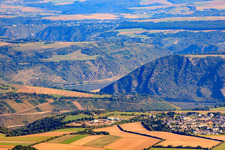 Middle Rhine Valley from the southwest in Oberwesel in the state Rhineland-Palatinate, Germany