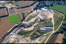 Clay pit of the Kettiger Thonwerke - Lantershofen mine in the district Beller in Grafschaft in the state Rhineland-Palatinate, Germany