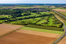 Golf course at the forest at the castle Miel in the district Miel in Swisttal in the state North Rhine-Westphalia, Germany