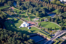 Park of Pulvermagazin Juelich / Brueckenkopfpark in Juelich in the state North Rhine-Westphalia, Germany