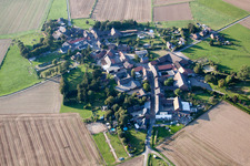 Village view from the south in the district Berverath in Erkelenz in the state North Rhine-Westphalia, Germany