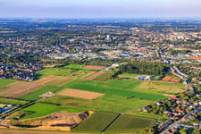 View of the district from the west in the district Waldhausen in Mönchengladbach in the state North Rhine-Westphalia, Germany
