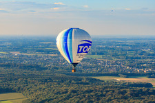 Hot air balloon TORK in the district Süchteln in Viersen in the state North Rhine-Westphalia, Germany