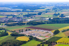 Prison grounds surrounded by security fence Geldern in the district Pont in Geldern in the state North Rhine-Westphalia, Germany