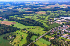 Aerial view of Golf Club Schloss Haag eV in the district Kapellen in Geldern in the state North Rhine-Westphalia, Germany