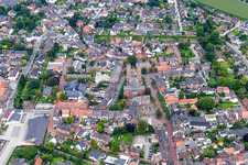 Church building in the village of in Uedem in the state North Rhine-Westphalia, Germany