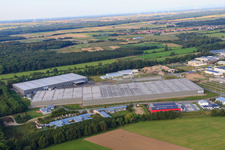 ZUFALL logistics group - Branch Kandel and STS Group in the Horst industrial park in the district Minderslachen in Kandel in the state Rhineland-Palatinate, Germany out of the air