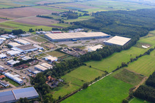 ZUFALL logistics group - Branch Kandel and STS Group in the Horst industrial park in the district Minderslachen in Kandel in the state Rhineland-Palatinate, Germany from above