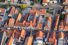 Main Street and Bärenhofpassage in Kandel in the state Rhineland-Palatinate, Germany