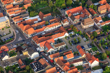 Frankenhof Passage in Kandel in the state Rhineland-Palatinate, Germany out of the air