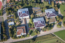 School building of the Gymnasium Karlsbad in Karlsbad in the state Baden-Wurttemberg