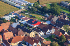 Agricultural holding in Minfeld in the state Rhineland-Palatinate, Germany