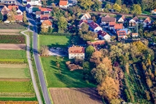 Aerial photograpy of Old Mill in Hatzenbühl in the state Rhineland-Palatinate, Germany