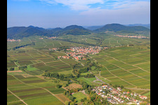 Wine-growing village on the Kleine Kalmit in Ilbesheim bei Landau in the state Rhineland-Palatinate, Germany