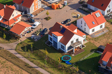 Oblique view of Lower Rappenfeld in the district Mörlheim in Landau in der Pfalz in the state Rhineland-Palatinate, Germany