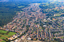 View of the town from the southwest in Östringen in the state Baden-Wuerttemberg, Germany