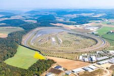 Aerial view of Test track of the test center Boxberg in the district Windischbuch in Boxberg in the state Baden-Wuerttemberg, Germany