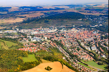 City view from the south in Bad Mergentheim in the state Baden-Wuerttemberg, Germany