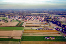 Village from the west in Hördt in the state Rhineland-Palatinate, Germany