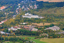 Aerial photograpy of Rehabilitation Clinic Ob der Tauber in Bad Mergentheim in the state Baden-Wuerttemberg, Germany