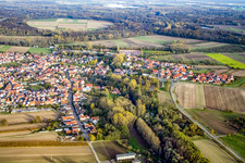 Village from the south in Hördt in the state Rhineland-Palatinate, Germany