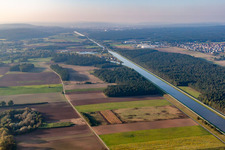 Danube Canal in Hirschaid in the state Bavaria, Germany