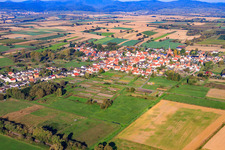 Village view from the southeast in Kapsweyer in the state Rhineland-Palatinate, Germany