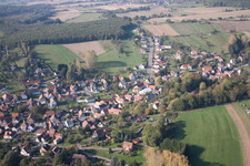 Drone image of Lobsann in the state Bas-Rhin, France
